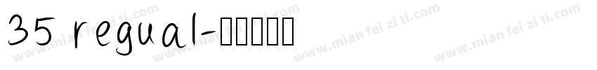 35 regual字体转换